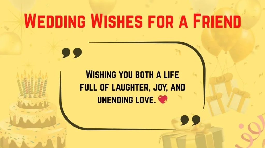 Wedding Wishes for a Friend