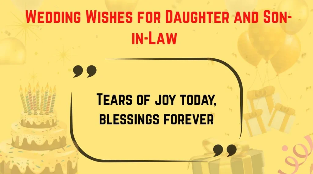 Wedding Wishes for Daughter and Son-in-Law