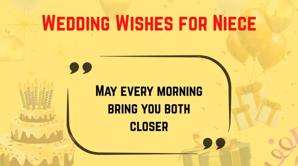 Wedding Wishes for Niece