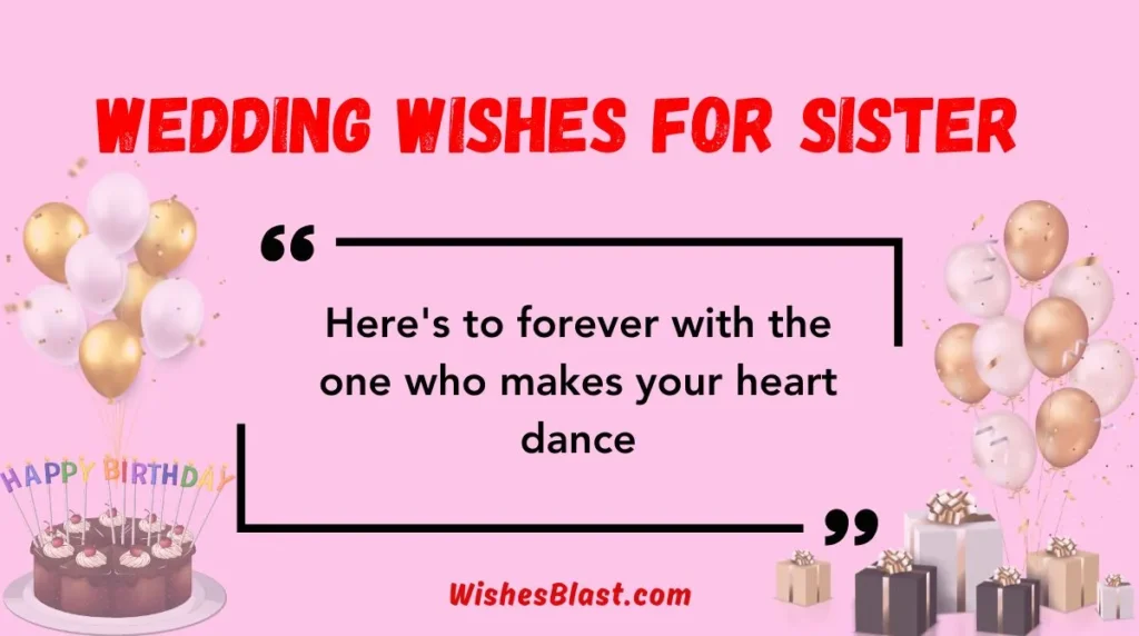 Wedding Wishes for Sister 
