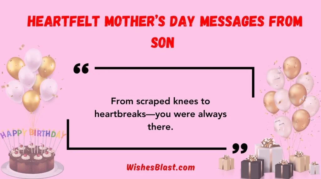 Heartfelt Motherās Day Messages from Son